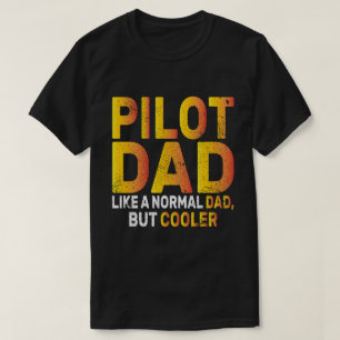 Funny Pilot Art For Dad Pilot Aviation Airplane  T-Shirt