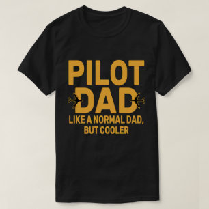 Funny Pilot Art For Dad Pilot Aviation Airplane T-Shirt