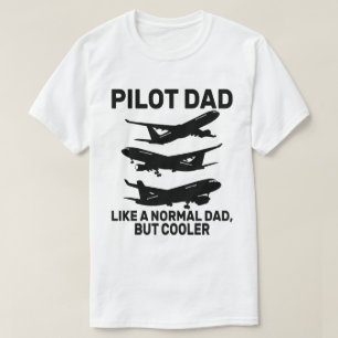 Funny Pilot Art For Dad Pilot Aviation Airplane  T-Shirt