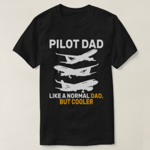 Funny Pilot Art For Dad Pilot Aviation Airplane  T-Shirt