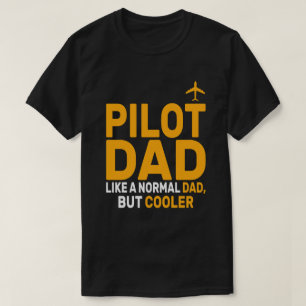 Funny Pilot Art For Dad Pilot Aviation Airplane T-Shirt