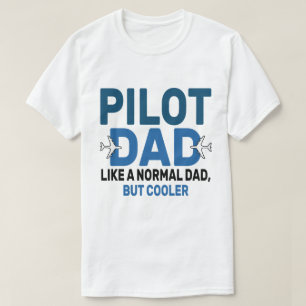 Funny Pilot Art For Dad Pilot Aviation Airplane T-Shirt