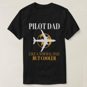 Funny Pilot Art For Dad Pilot Aviation Airplane T-Shirt