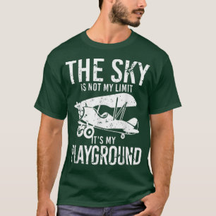 Funny Pilot Art For Men Women Airplane Pilot Aviat T-Shirt