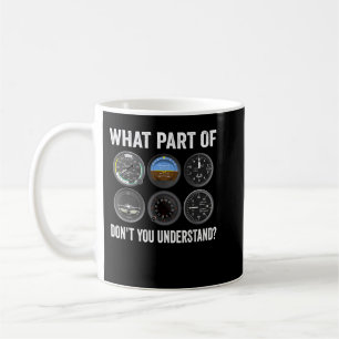 Funny Pilot Design For Men Women Airplane Airline  Coffee Mug