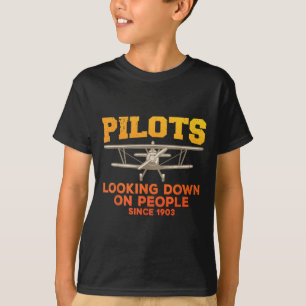 Funny Pilot Design For Men Women Aviation Airplane T-Shirt