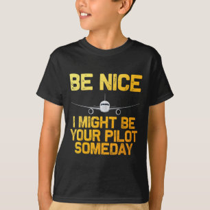 Funny Pilot Design For Men Women Aviation Airplane T-Shirt