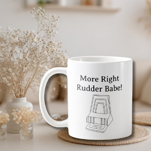 Funny Pilot Joke Cessna Right Rudder Aviation Coffee Mug