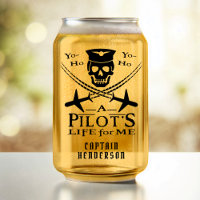 Funny Pilot Skull Airplanes Pirate Humour | Custom