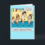 Funny Pin the Tail on the Donkey Birthday Card<br><div class="desc">This funny birthday card features a young donkey who wants to include Uncle Phil on the fun!</div>