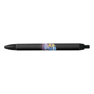 funny pineapple black ink pen