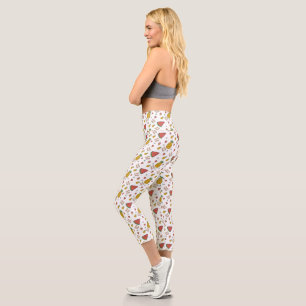 funny pineapple capri leggings