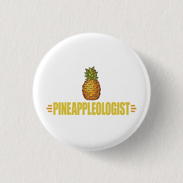 Funny Pineapple Lover 1 Inch Round Button (Front)