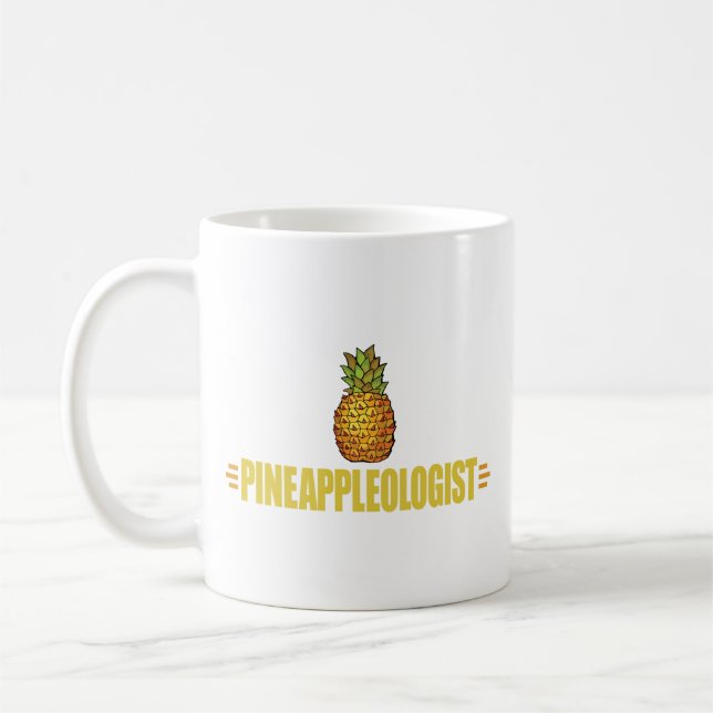 Funny Pineapple Lover Coffee Mug (Left)