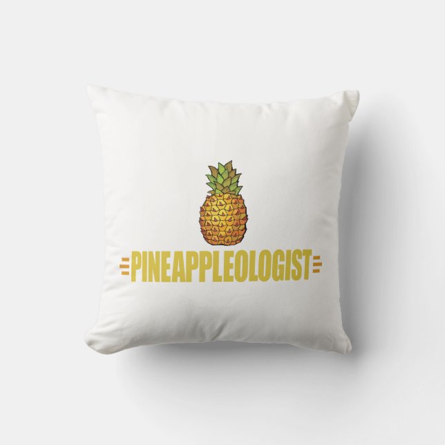 Funny Pineapple Lover Throw Pillow (Front)