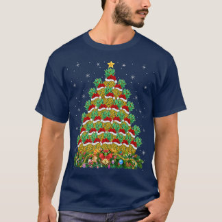Funny Pineapple Lover Xmas Lights Pineapple Christ T-Shirt