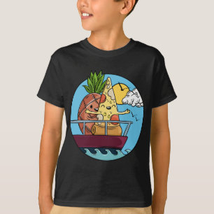 Funny Pineapple On Pizza Forbidden Valentines Day T-Shirt
