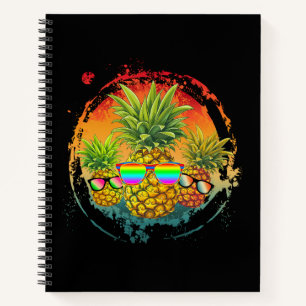 Funny Pineapple Summer Vibes Notebook