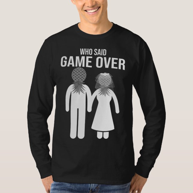Funny Pineapple Swinger Gift Wedding Bride Groom M T-Shirt (Front)