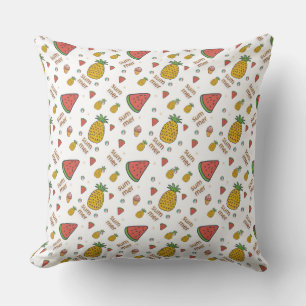 funny pineapple throw pillow