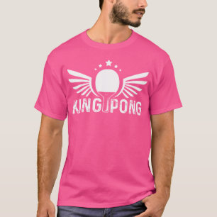 Funny Ping Pong Distressed King Pong Table Tennis T-Shirt