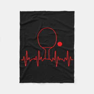 Funny Ping Pong Gift For Men Women Table Tennis He Fleece Blanket