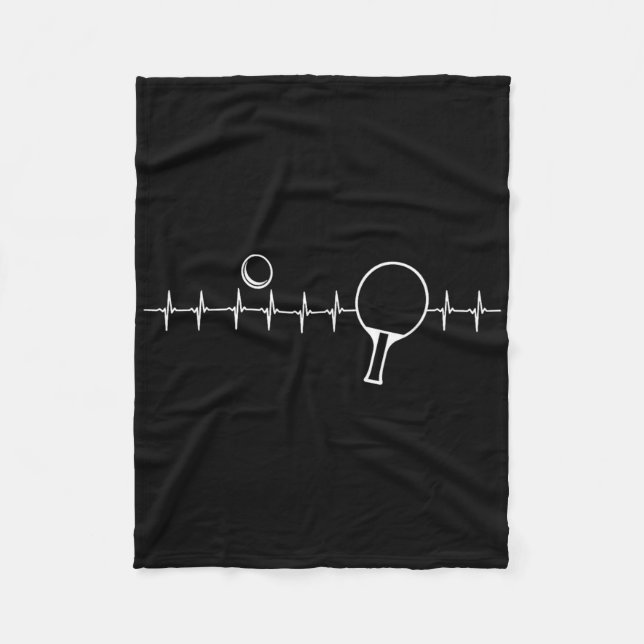 Funny Ping Pong Gift For Men Women Table Tennis He Fleece Blanket (Front)