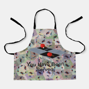 Funny Ping Pong, Kids Full Print Apron