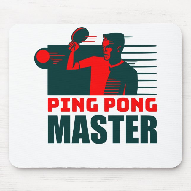 Funny Ping Pong Lovers - Table Tennis Lovers Mouse Pad (Front)