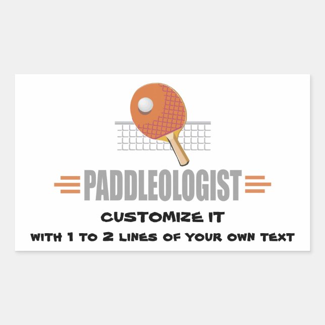 Funny Ping Pong Sticker (Front)