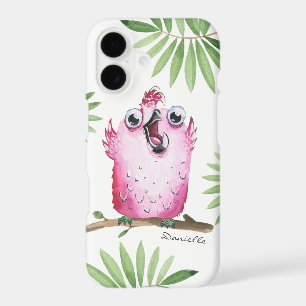 Funny Pink Bird with Your Name