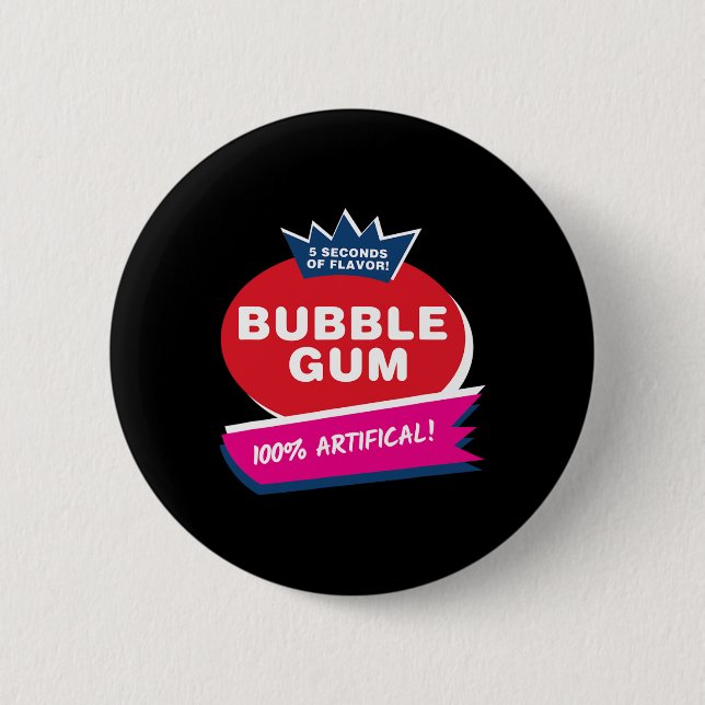 Funny Pink Bubble Gum Halloween Costume  2 Inch Round Button (Front)
