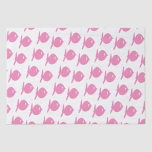 Funny Pink Fish  Tissue Paper