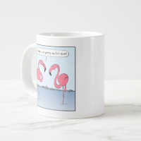 Funny Pink Flamingos Cartoon | Humourous Novelty