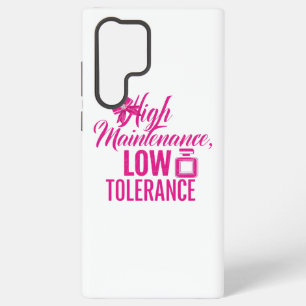 Funny Pink Girly Attitude Quote Samsung Galaxy Case