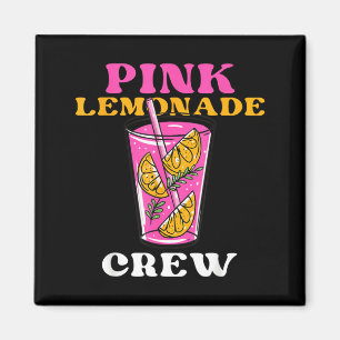 Funny Pink Lemonade Crew Lemon Juice Boss Magnet