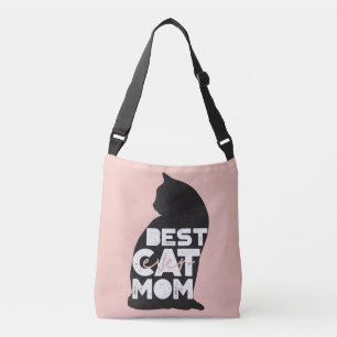 Funny Pink Mother's Day Best Cat Mom Ever Crossbody Bag