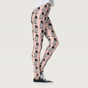 Funny Pink Mother's Day Best Cat Mom Ever Leggings