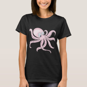 Funny Pink Octopus T-Shirt