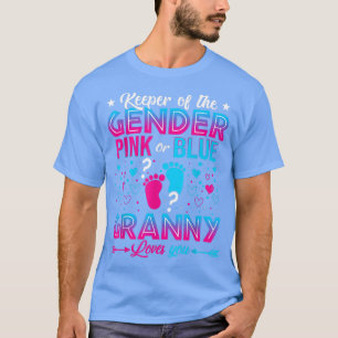 Funny Pink Or Blue Granny Loves You Gender Reveal  T-Shirt