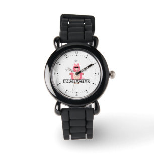 Funny pink pig watch
