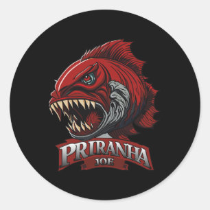 Funny Piranha-joe Lover Gifts Perfect Apparel Classic Round Sticker