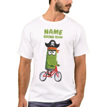 Funny Pirate Cactus Biking Team | Customizable