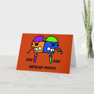 Funny pirate card