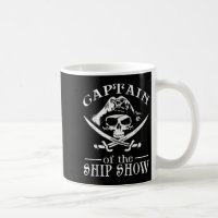 Funny Pirate Design Captain Ship Show Boater Boati