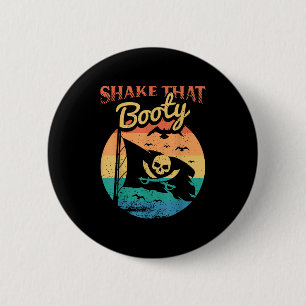 Funny Pirate Freebooter Buccaneer Caribbean Advent 2 Inch Round Button