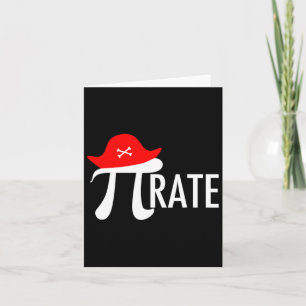 Funny Pirate Math Pun - Pi Day Symbol Humour Tee  Card