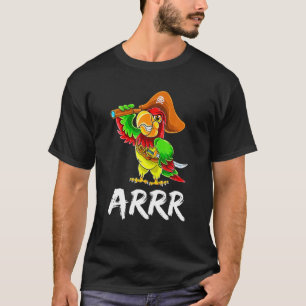 Funny Pirate Parrot With Sabre Halloween Costume T-Shirt