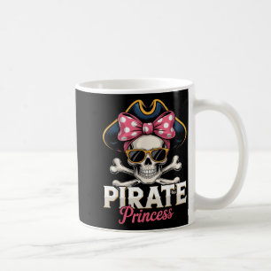 Funny Pirate Princess Coquette Bow Halloween Coffee Mug