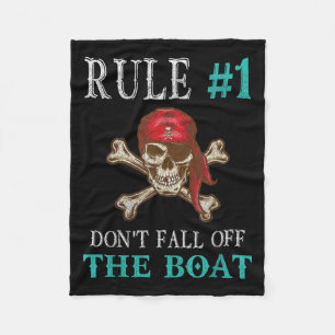 Funny Pirate Quote Tampa Gasparilla Crossbones Des Fleece Blanket